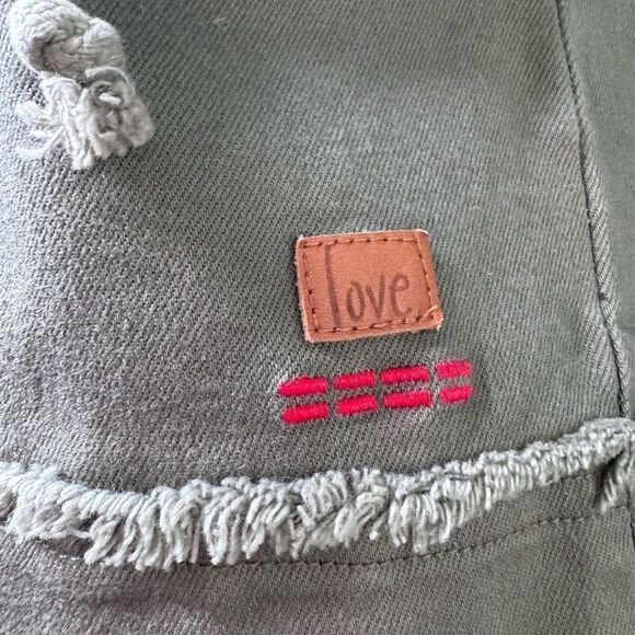 Peace Love World Denim & Terry Hooded Jacket (XXS) - Picture 7 of 9